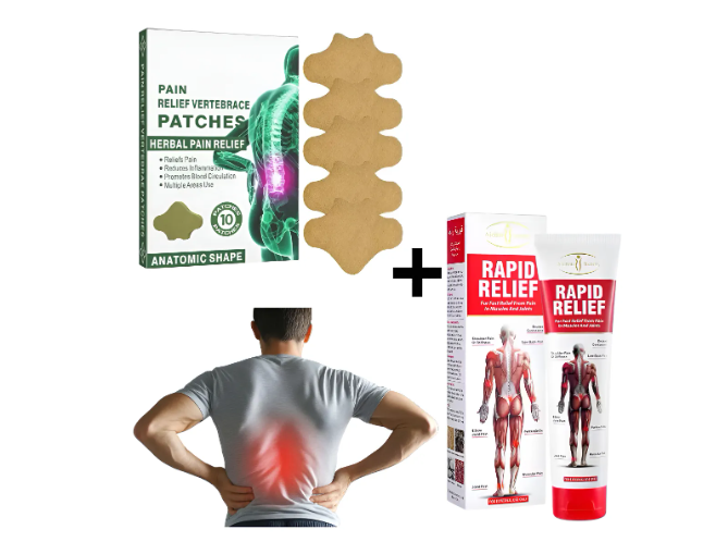 Kit Dolor Muscular Crema Parches espalda
