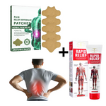 Kit Dolor Muscular Crema Parches espalda