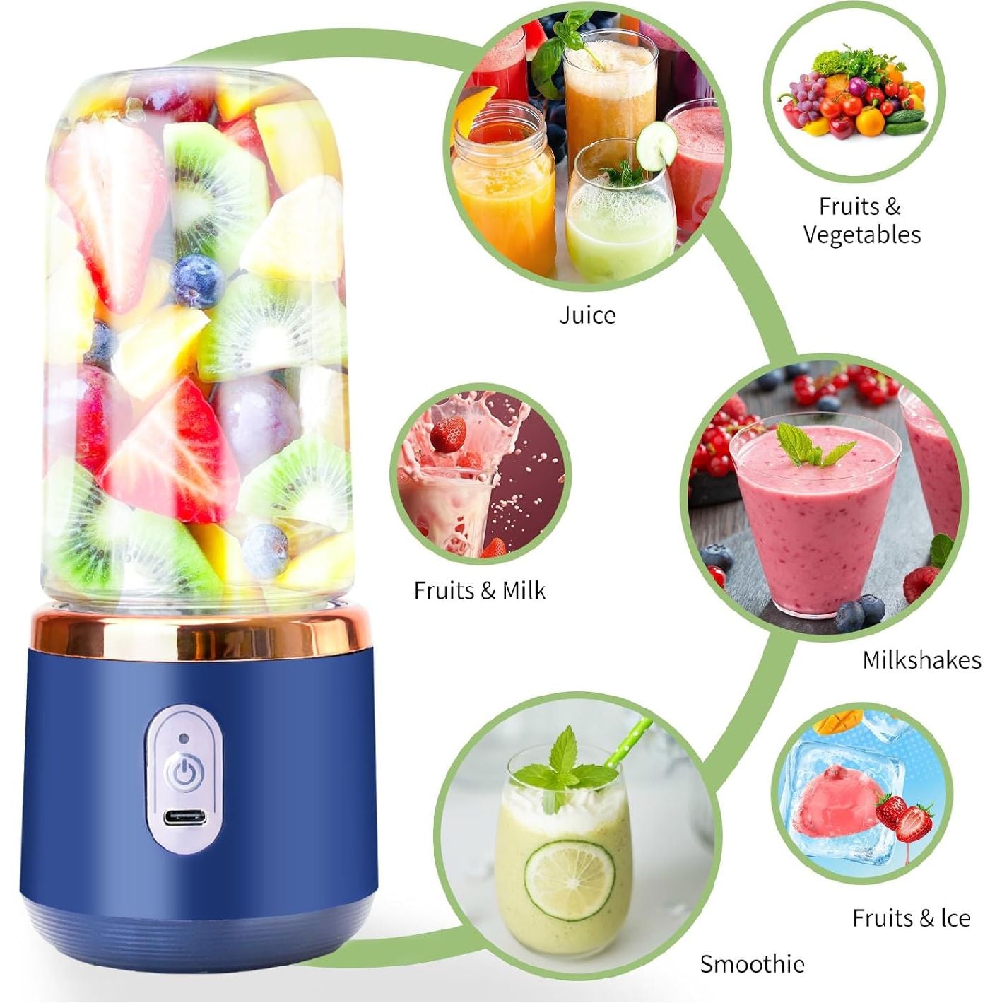 X- LICUADORA PORTATIL 520ML NEW - Durango™