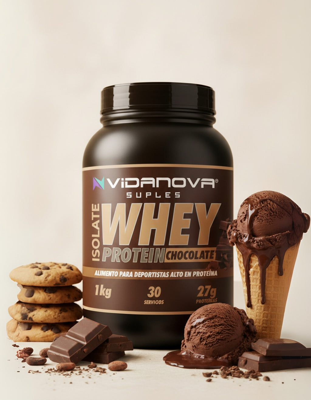 Proteina ISO Whey 1kg Chocolate , Workout